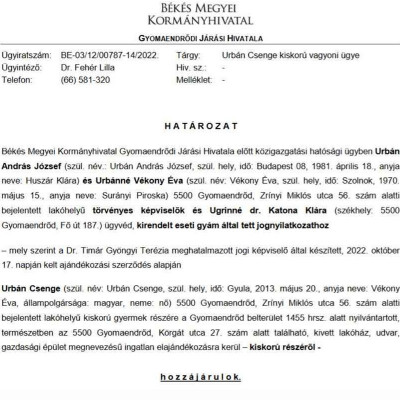 Gammer Bandi gyerekét elvették, és Csenguska még a házat is elajándékozza (sodifórumról)