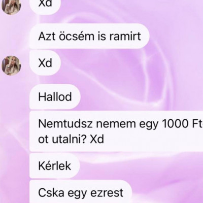 Mayer Laura 1000-2000 Forintokat koldul