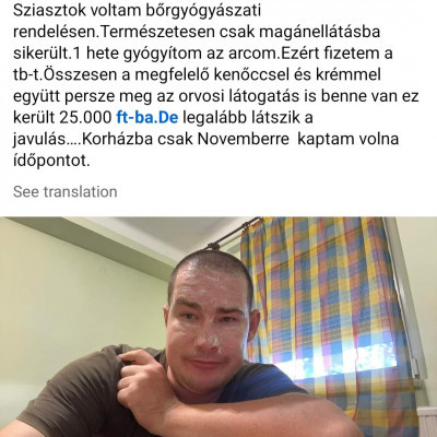 VKÁ Bőrgyògyàszati kezelèsen volt