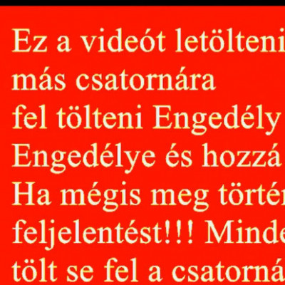 Zolibá videóit innentől tilos újratölteni!!!