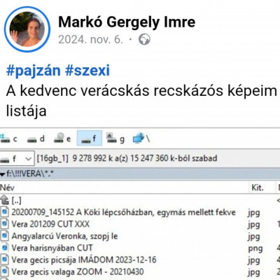 Skizo Narkó Gergely facebookon mutogatja, hogy mire recskázik