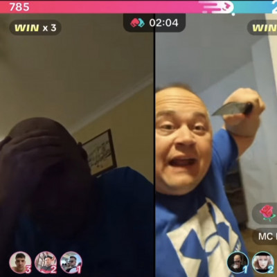 A kancsal Mc Isti kést rànt tik tok live közben
