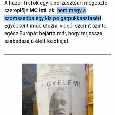Mc Istit felszopta egy cikkben a retardált Metropol: Szerintük egy szabadszájú életfilozófus