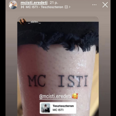 A felszopóság netovábbja: Megszületett az első Mc Isti tetkò is