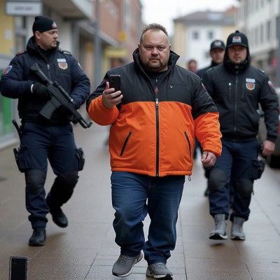 Az AI szerint így nézne ki, ha Mc Isti rendőri kísérettel èrkezne Miskolcra