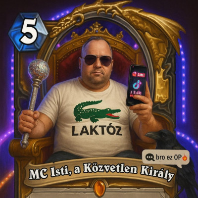 MC laktòz a Trash influenszer legendás, Hearthstone kártyalapja