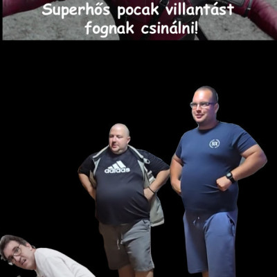 Vegetás pocak villantás