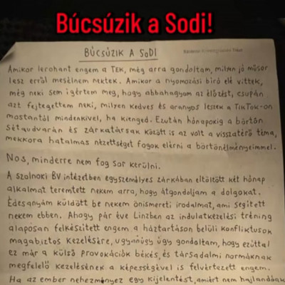 SoDI vègleg Búcsúzik egy levèlben... Adios!