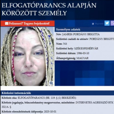 A menekülő Koldus Brigittahòt már megint körözik