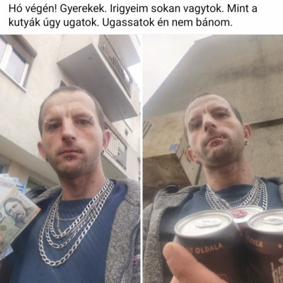Megfàradt arcù Fogatlan Macsò Tibi hò vègèn is menő