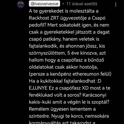 KÉSZ ELMEBAJ: A szarfétises klinikai eset HájasBré pedofíliával rágalmaz és halott trollokról ábrándozik