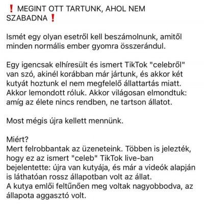 A retardált Faszhiányos Rosszallótól ismét elvettek egy kutyát állatkínzásért