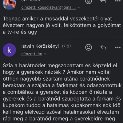MC Gyermekkívánó Istivel való emailváltások