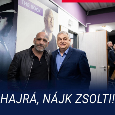 Nájk Zsót Orbánnal pózol - Paródia
