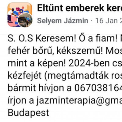 Jázòka eltűnt, Romàn bűnözők àltal kínzott Fia
