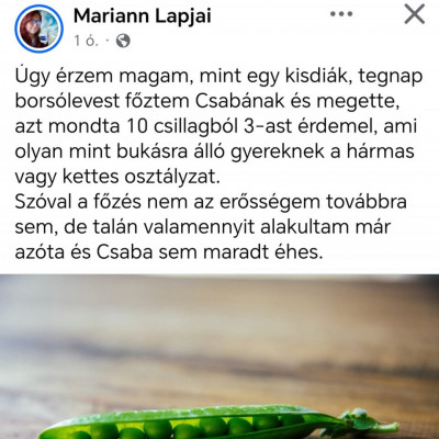 Bariadd továbbra sem tud főzni