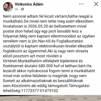 VKÁ vakond kifizetési kálváriàja (2026.6.6)