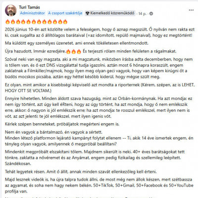 Turha Tamás és az apai örömök.