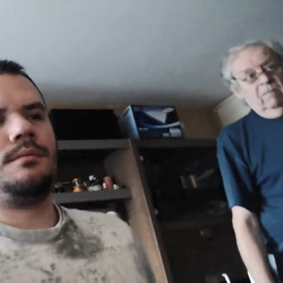 Nagy Laci és Faterja (Id. Náczi László) selfie