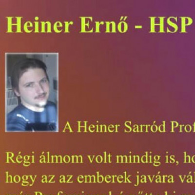 HSP régi weboldala részlet