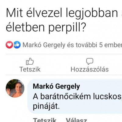 Markó Gergely a barátnőjéröl