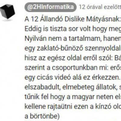 Ernő örjöngése, mert dislike-olták a legutóbbi videóját