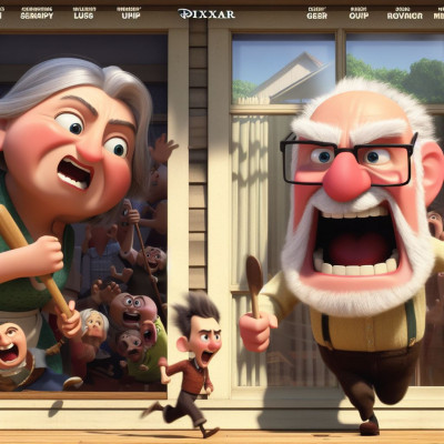 Új Pixar film Markó Gergelyről és a szörnyecskéiről (Bing AI által generált)