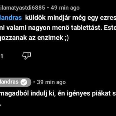 Idegbeteg/nárcisztikus/agyilag 10 éves H. András - komment ámokfutás gyűjtemény
