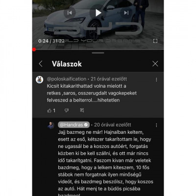 Idegbeteg/nárcisztikus/agyilag 10 éves H. András - komment ámokfutás gyűjtemény