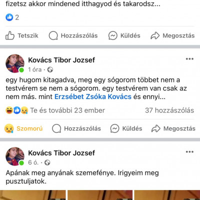 Macsicska Tibi megint nem bír a faszával facebookon