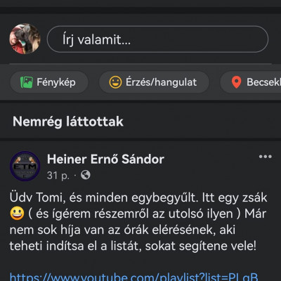HSP MHV Vlog Tomi csoportjában spamolja a szar rendszerét