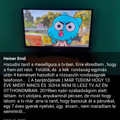 HSP Ernőke szidja a Gumball c. rajzfilmsorozatot