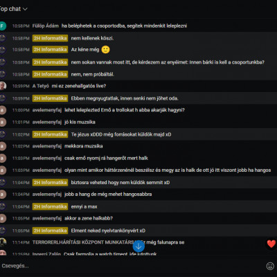 HájasBré chat a live alatt [Egy átlagos szombat este. Egy átlagos élőadás. De mi az átlagos? Kiderül... [LIVE] 2024.03.16]