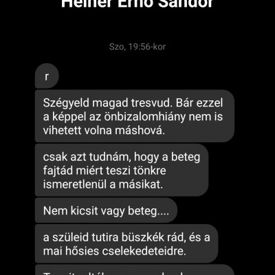Ernő messengeren gyűlölködik
