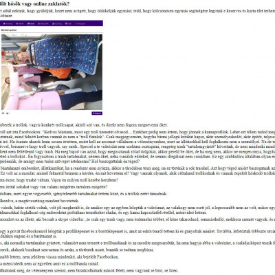 Bariadd igénytelen, önsajnáltatós, 11 oldalas 