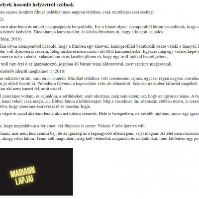 Bariadd igénytelen, önsajnáltatós, 11 oldalas 