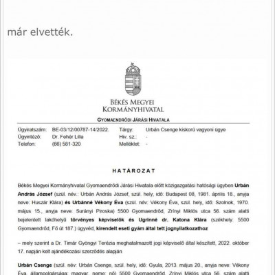 Gammer Bandi gyerekét elvették, és Csenguska még a házat is elajándékozza (sodifórumról)
