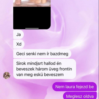 Mayer Laura 3 üveg Frontinos öngyikés fenyegetőzése