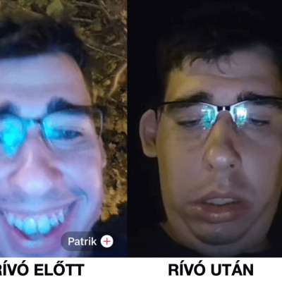 Gecievő buzeráns rivóval és nélküle