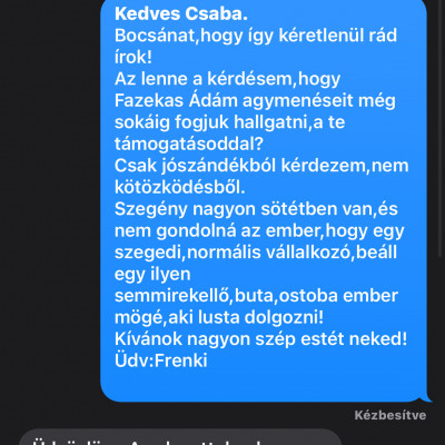 Messenger interjú Koldus Ádám egyik jótevőjével