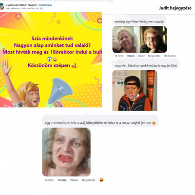 Trollok epikus kommentjei Varangy Jutka kamuprofilos posztja alatt