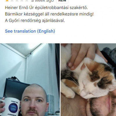 Ernő google értékelései közül a kedvencem