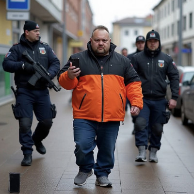 Az AI szerint így nézne ki, ha Mc Isti rendőri kísérettel èrkezne Miskolcra