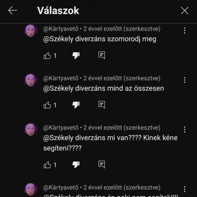 Vera bevédi Markó Gergőt Gergő egyik videojának kommentszekciójában