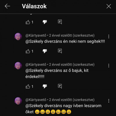 Vera bevédi Markó Gergőt Gergő egyik videojának kommentszekciójában