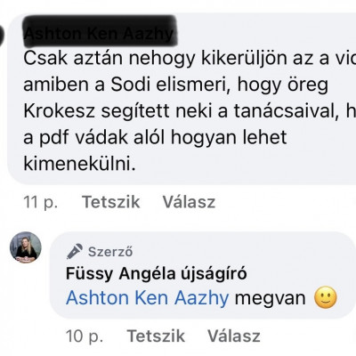 Zárul a kör sodinak - kommentszekció