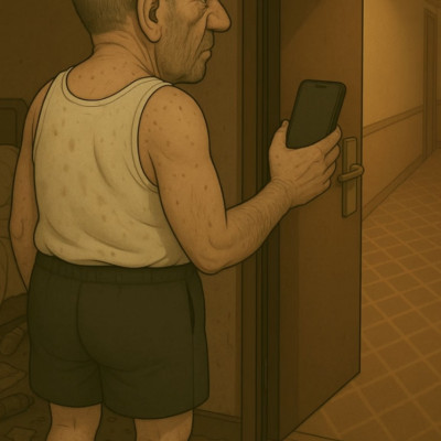 Sztív a Tájföldi koldus élete összefoglalva Karikatúrában