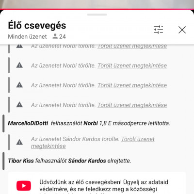 Zabina pénzt követel YT chatben!