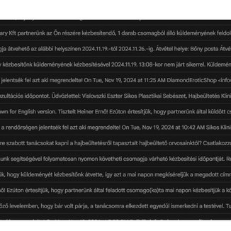 Heiner Ernő email lista leak. (ő maga osztotta meg ezeket a szexi emaileket)
