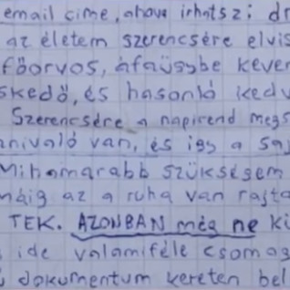 Részletek Pedo Sodi Börtönleveléből